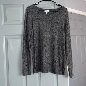 Grey Sweater Long Sleeve Shirt
